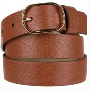Women's Merona snake skin Gold Oval Buckle Belt